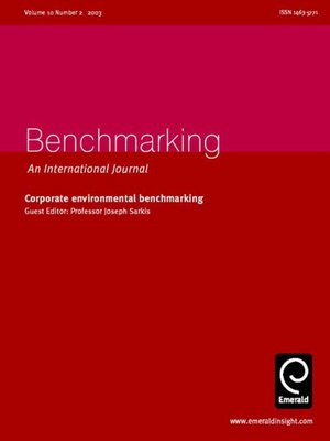 cover image of Benchmarking: An International Journal, Volume 10, Issue 2